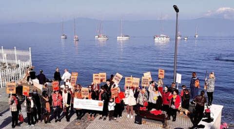 Kadına yönelik şiddete karşı yelkenler fora