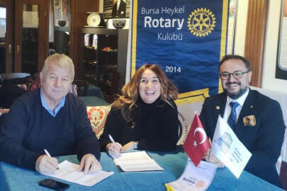 Heykel Rotary ve Bursa Unesco Derneği güçlerini birleştirdi
