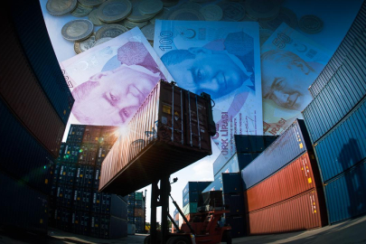 Ocak-Eylül döneminde Türk lirasıyla dış ticareti yüzde 33 artarak 1 trilyon 63 milyar liraya ulaştı.