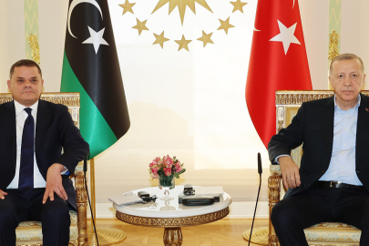 Cumhurbaşkanı Erdoğan, Libya Milli Birlik Hükümeti Başbakanı Dibeybe ile görüştü.